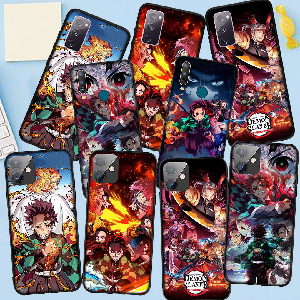 Phone Case for Samsung Galaxy S25 S23 S22 S24 Ultra FE A05 A06 A15 A16 A36 A37 A35 A54 A55 A56 A57 A25 A26 A53 A17 Anime Kamado Tanjirou Demon Slayer