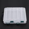 2PCS Double Sided Fishing Lures Box 10 Slots 14 Slots Large Capacity Fishing Tackle Storage Case Transparent Visible
