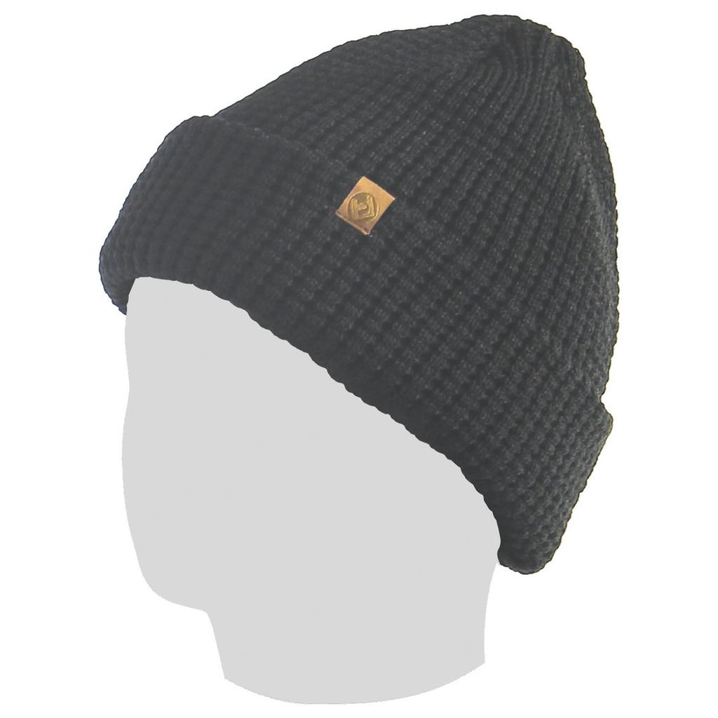 North Peak NP-9397 Beanie Knit Cap, 2-Way, Black, One Size Fits All