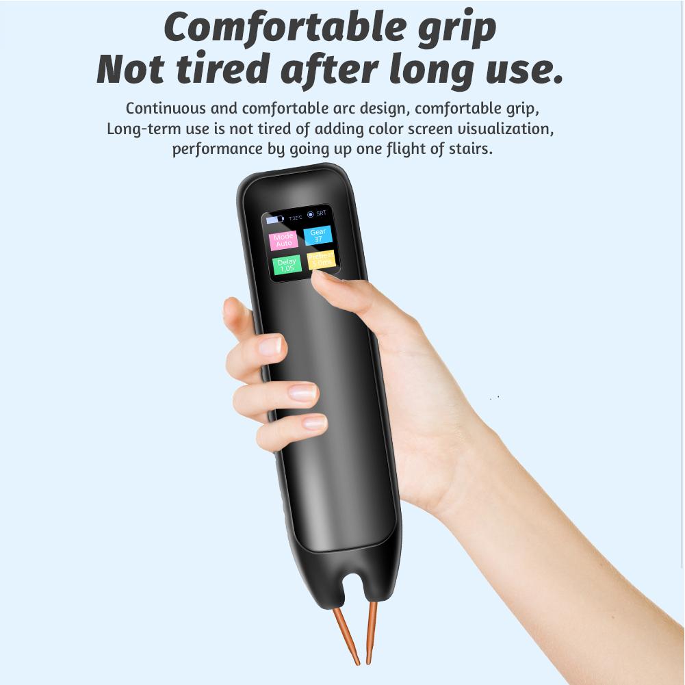 Handlicher Punktschweißgerät 99/11 Gänge Einstellbar Automatische Manuelle Modi Akku-Punktschweißgerät zum Schweißen von 18650 Batterien