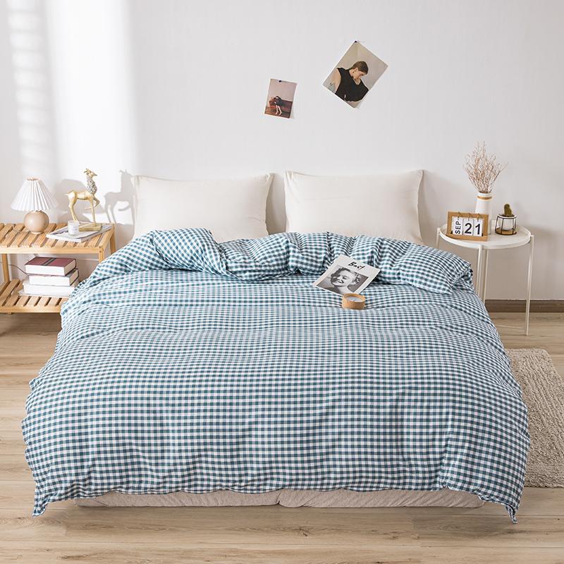 Simple Style Duvet Cover For Double Bed Blue Heart Printed Comforter Cover Single/Queen/King Size Housse De Couett 220X240
