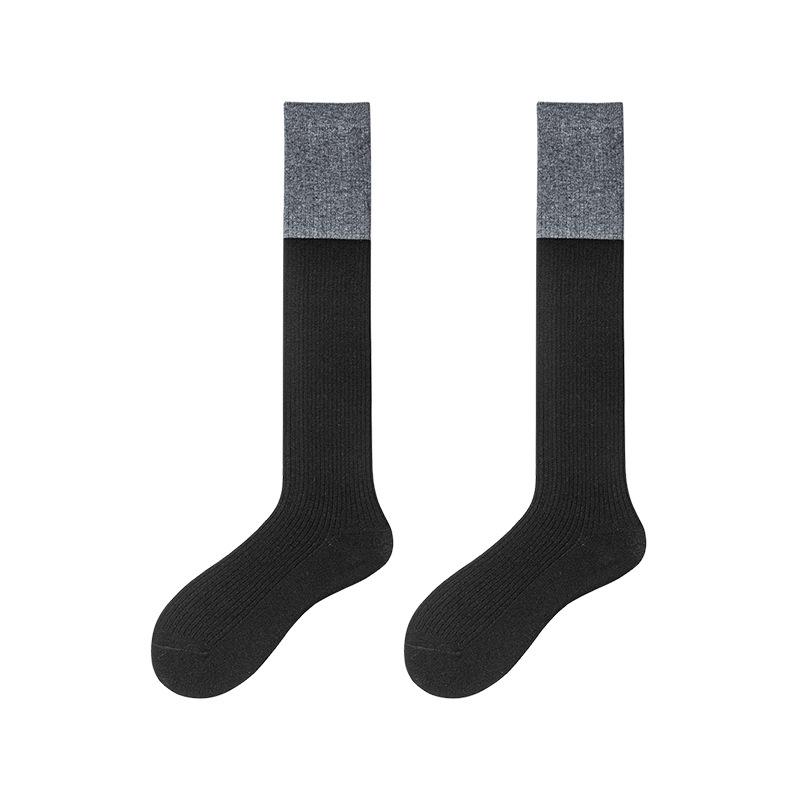 Women's Striped Wool Over-the-Knee Socks - Autumn/Winter Style, Unisex, Multiple Colors