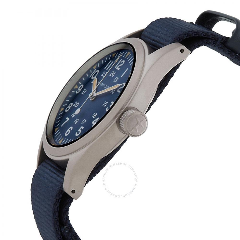 Hamilton Khaki Field Manual Wind Blue Dial Men S Watch H69439940