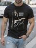 Buddy Holly Signature T-Shirt - Schwarzes lässiges Rundhals-T-Shirt...