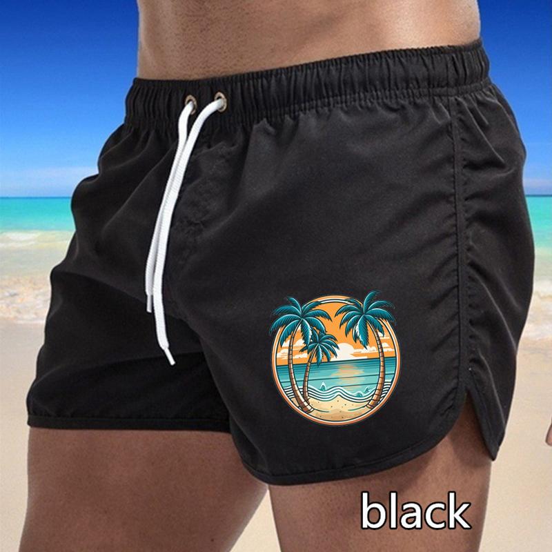 BBK-84 Summer New Men's Quick-Drying Swim Trunks Sports Pants Swimwear Beach Shorts Jogging Shorts Sports Creative Basketball Print