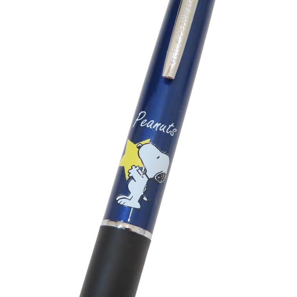 Snoopy Pencil Ballpoint Jetstream 2 Peanuts [Mechanical & Black/Red 2-Color Pen] & 1/Star