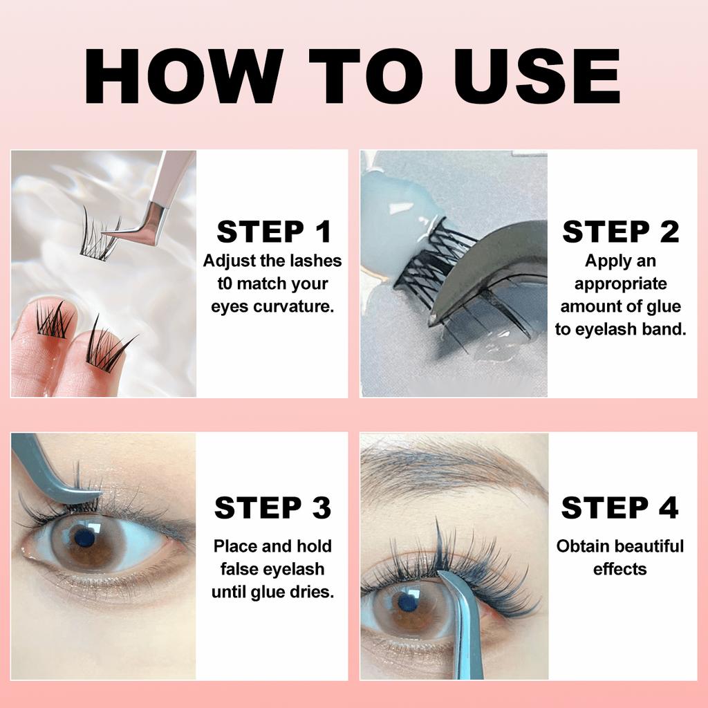 Wasserfester Falsche Wimpernkleber Lang Halt Starker Halt Hypoallergene Formel Sicher für empfindliche Augen Leicht zu entfernen