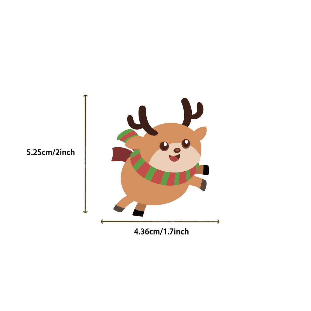 50PCS Christmas Cartoon Stickers, Colourful Doodle Decorative Stickers Suitable for Cups Notebooks Mobile Phones and Suitcases