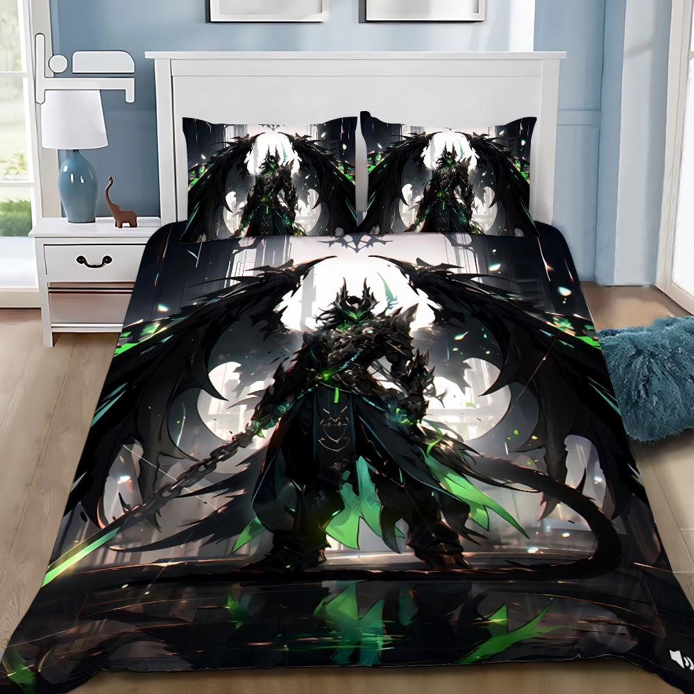 Hot Worlds of Warcrafts Duvet Cover Pillowcase Game Bedding Set Adult Boy Girl Bedroom Decoration Children Gift Single Double
