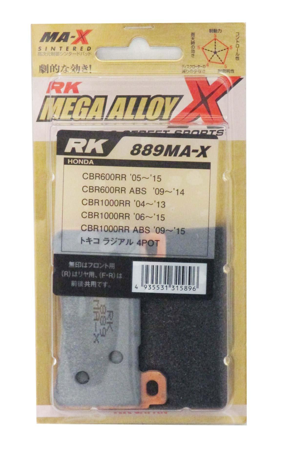 RK Brake Pad Mega Alloy HONDA:CBR1000RR  04/ 05 [TOKIKO 4PC] (Front)