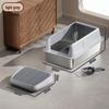 Stainless Steel Top-Entry Cat Litter Box, Anti-Splash Design