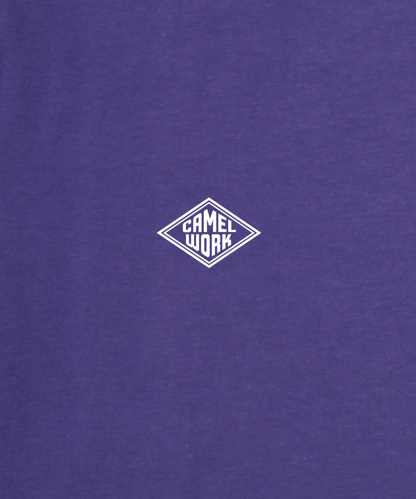 CAMEL WORK Diamond Logo Short Sleeve T-Shirt (Purple)