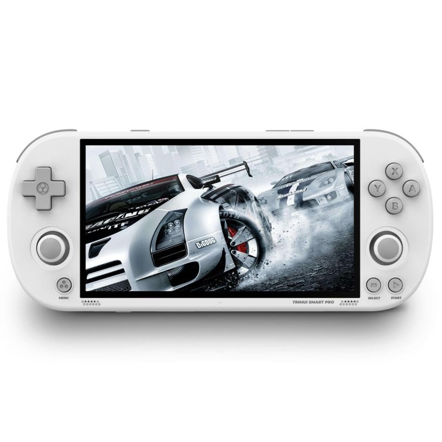 

Trimui Smart Pro Handheld Game Console A133plus OpenSourceLinux System IPS Screen Large Capacity 5000mAh 64GB White 4.96
