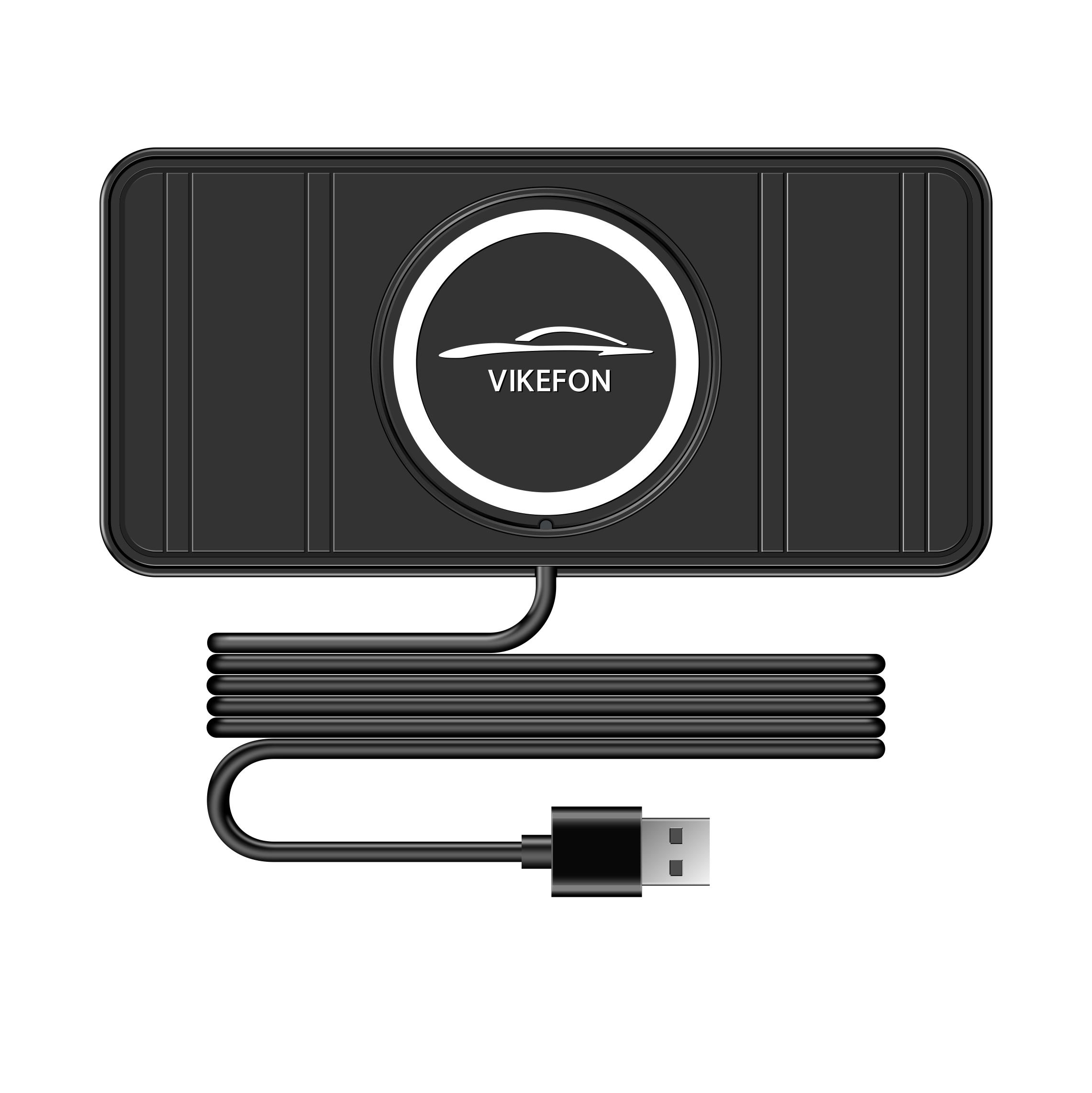 

30 Вт Автомобильный коврик для беспроводной зарядки Силиконовый противоскользящий коврик для iPhone 14 13 12 Pro Max Samsung Автомобильное беспроводное зарядное устройство для телефона Быстрая зарядка