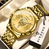 BINBOND Orginal Men's Waterproof Luminous Quartz Watch For Men Luxury Auto Date Sturdy Wristwatch Casual Reloj