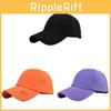 Stylish Hole Baseball Cap Solid Color Wool Duck Tongue Cap Versatile Sunscreen Hat Spring Duck Tongue Hat Wholesale Orange