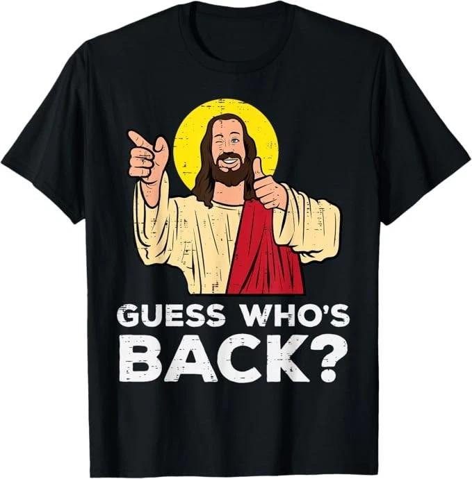 Easter Guess Whos Back Jesus Funny Religious Kids T-Shirt 100