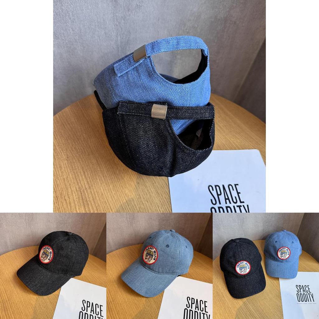 Embroidered Denim Baseball Cap With Breathable Sunshade For Summer And Casual Wear