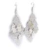 Les Trésors De Lily [J9481] - Silver 'Fatma' Designer Earrings