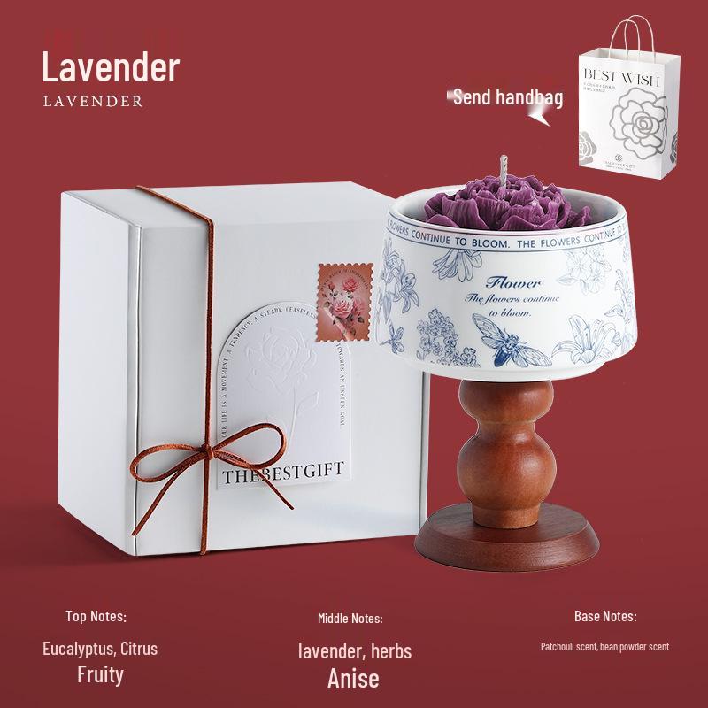 Premium Camellia Scented Candle Gift Set - Soy Wax Wedding Decoration, Birthday & Party Favor.