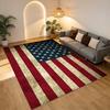 Amerikanische Flagge Wohnzimmer Rutschfester Teppich Weicher Teppich für Schlafzimmer Spielzimmer Sofaecke Büro Heimdekoration Fußmatte Weihnachtsgeschenk C926583