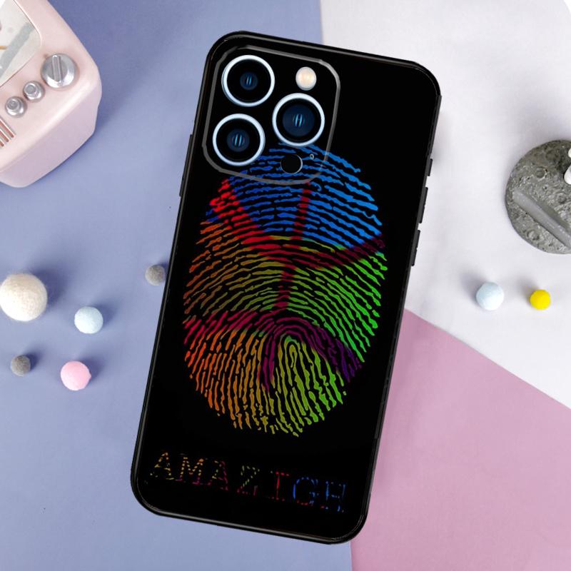 Amazigh Berber Symbol Case For iPhone 16 15 14 Pro 11 12 13 Pro Max XS X XR Plus 12 13 Mini Soft Cover