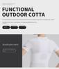 Unisex Quick-Dry Mesh Running T-Shirt with Reflective Design