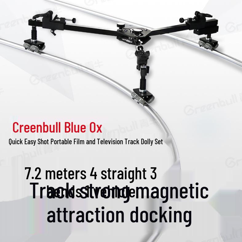

Blue Ox 7.2m Magnetic DSLR Camera Slider for TV and Wedding Filming Portable Bag