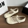 Mary Jane shoes spring and summer 2025 new versatile shallow mouth flat bottom with skirt single shoes women's four seasons