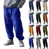 Męskie spodnie dresowe z podszewką termiczną, elastycznym pasem i sznurkiem | Luźny krój, zwężane nogawki, streetwear