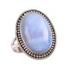 Natural Owyhee Opal Gemstone 925 Solid Sterling Silver Jewelry Ring S.8.5 Y6m69
