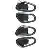 4pcs For Nissan Navara NP300 2017- Carbon Fibre Car Inner Door Handle Bowl Protector Frame Cover Trim Sticker Accessories