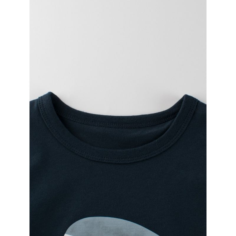 27Kids Children's Clothing Short-Sleeve T-Shirt Summer Children's Clothing Boys' Shark Shirt Baby Pure Cotton Undershirt