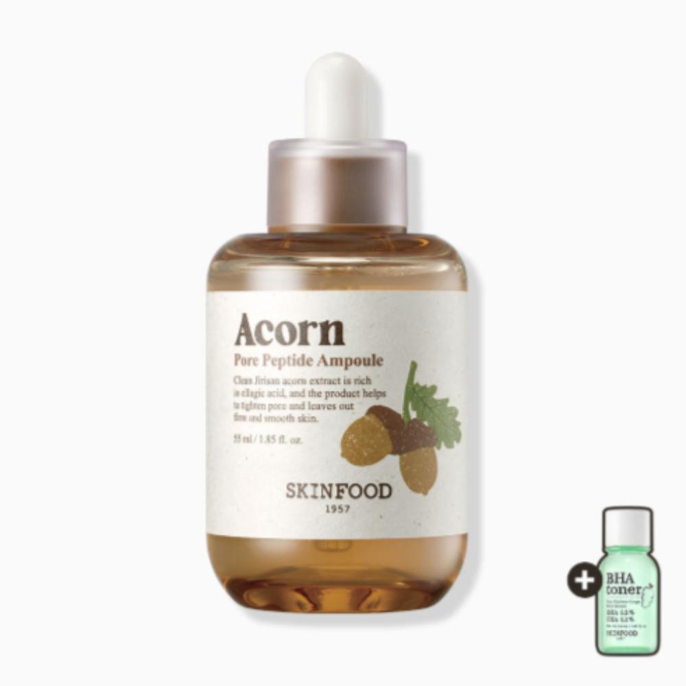 Skinfood Acorn Pore Peptide Moisture Ampoule 55ml (Acorn Ampoule) [Includes Shine Muscat Toner 14ml]
