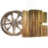 Carbonized Antiseptic Wooden Flower Box and Stand for Outdoor Balcony Garden Decor