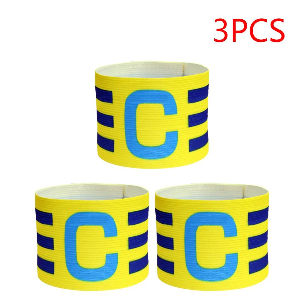 1-3pc Football Captain Armband Soccer Arm Band Leader Competition Gift Soccer Captain Group Armband Football Training Kid Adults