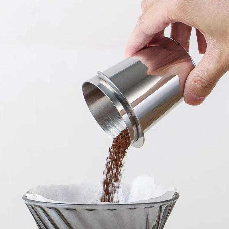 Koffiedoseerbeker 51/53/58 Mm Roestvrij Staal Koffiedoseerbeker Poederdispenser Onderdeel Voor Espressomachine Koffiezetapparaat Accessoires