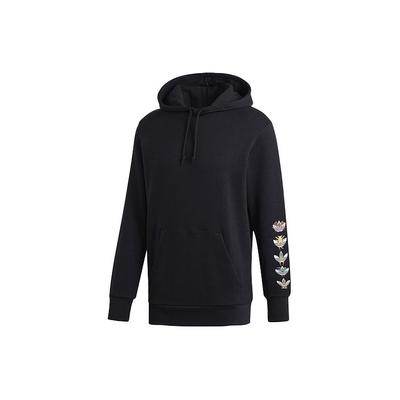 adidas Originals Trefoil Loose Casual Hoodie Men Tops Black DV2031