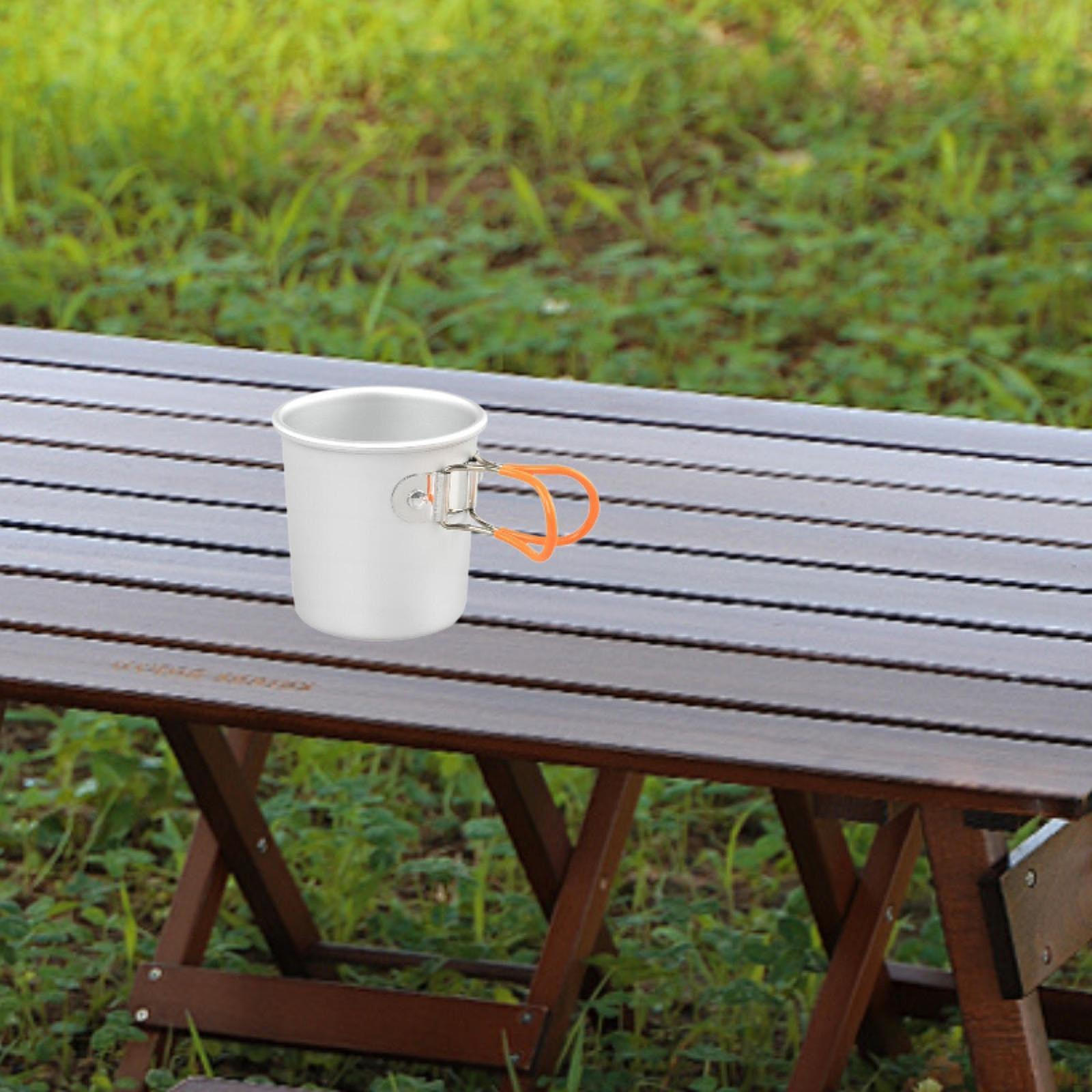 Camping Mug Backpacking Cup,Portable,Multipurpose,Camping Coffee with Foldable Handles