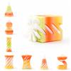Passthrough Sculpture 3D Printed Spiral Cone Toy Vortex Thread Decorative Impossible Pyramid Ornaments Helix Nut