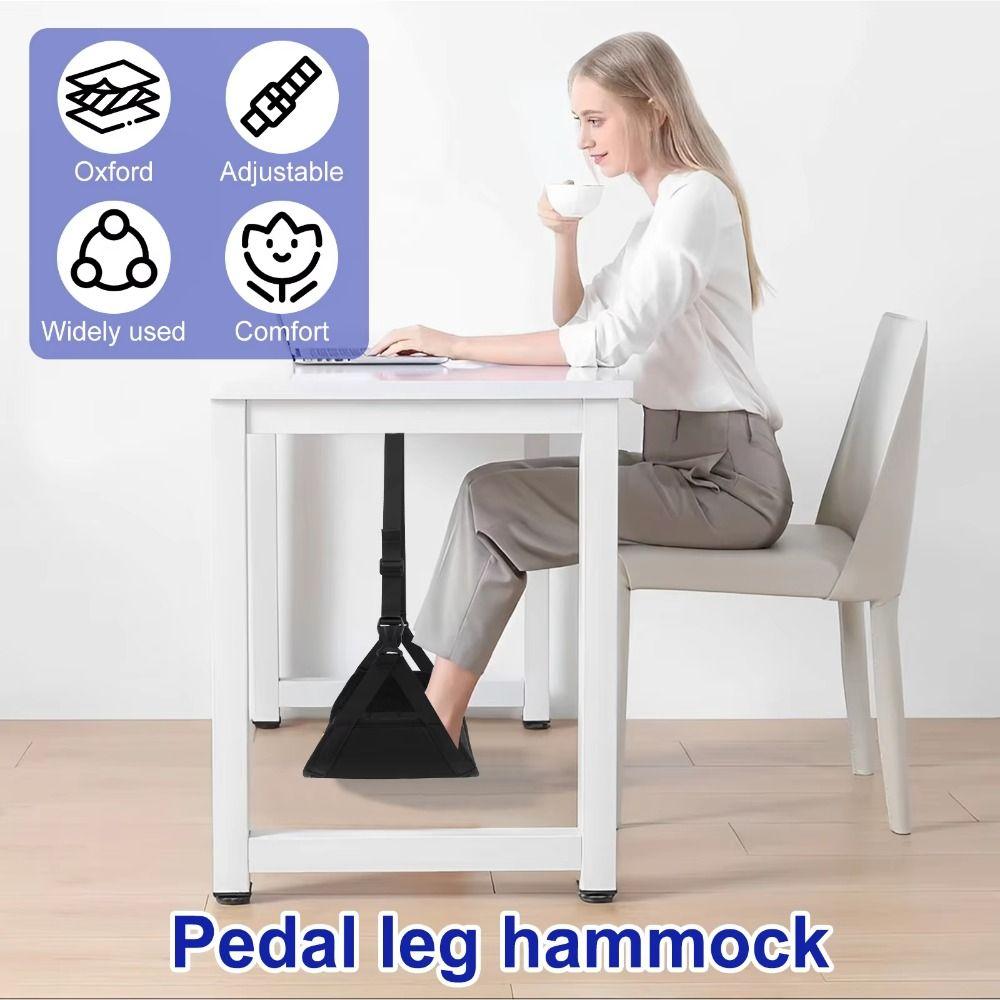 Removable Pad Plane Leg Rest Adjustable Strap Leg Comfort Mat Airplane Foot Hammock  Outdoor