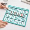 Talos Mahjong Practice Board with RLO Charleston Guide & 24 Slots, 3D Printed Solo Trainer, American Strategy Aid for Home Learning Beginners