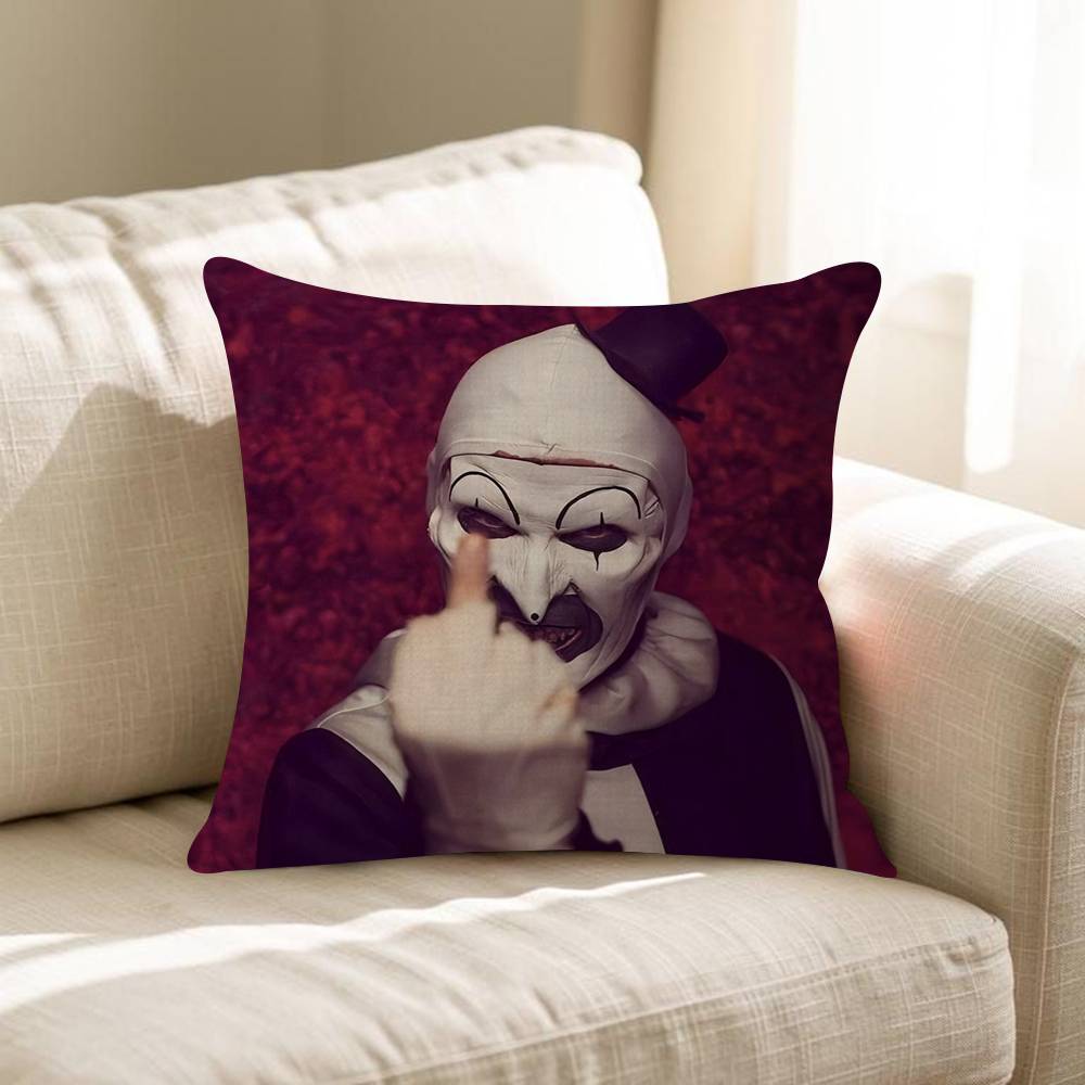 Movie TTerrifier 2 3 HHorror Clown Personalized Pillow Cover Kids Bedroom Wild Party Decor Pillowcase Kid Birthday Shower Gift