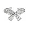 Elegant Adjustable Bow Ring for Women - Fashionable & Versatile Index Finger Accessory