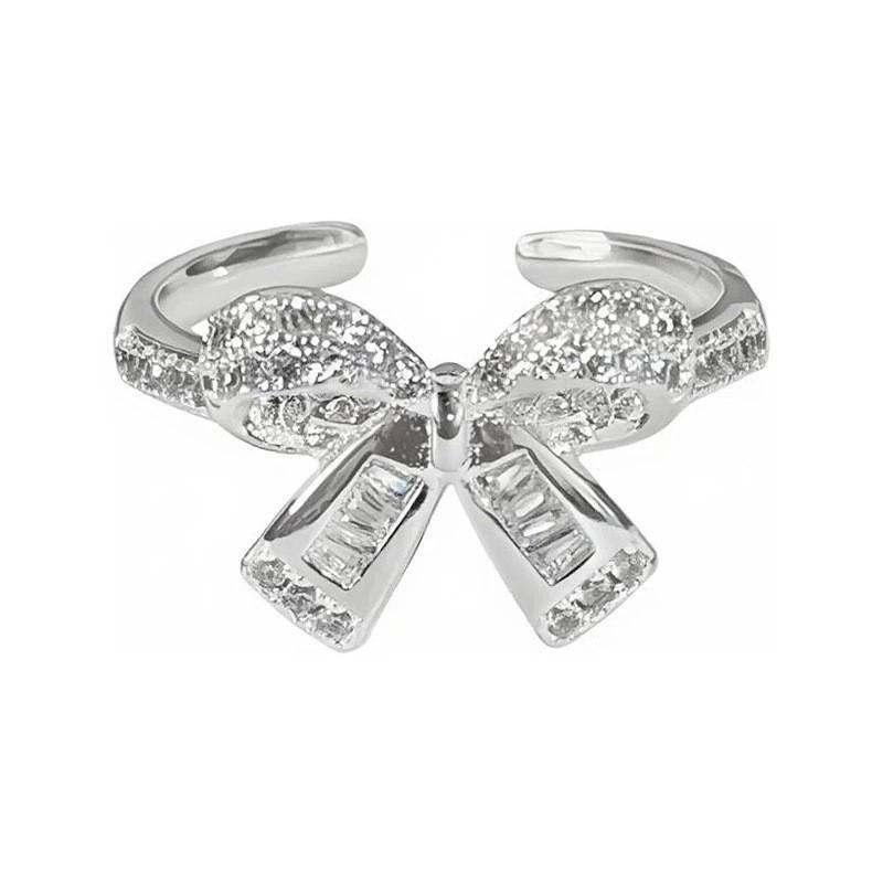 Elegant Adjustable Bow Ring for Women - Fashionable & Versatile Index Finger Accessory