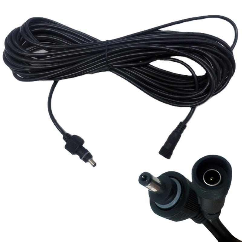 5m DC Waterproof Solar Light Extension Cable with Double Needle Connectors