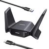 UGREEN WIFI Wireless LAN Adapter BE6500 with Dual Compatible with Windows High-Gain Antennas, 11/10