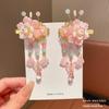 Children's Traditional Hanfu Headdress Hair Clips with Tassels - Handmade Pair for Girls