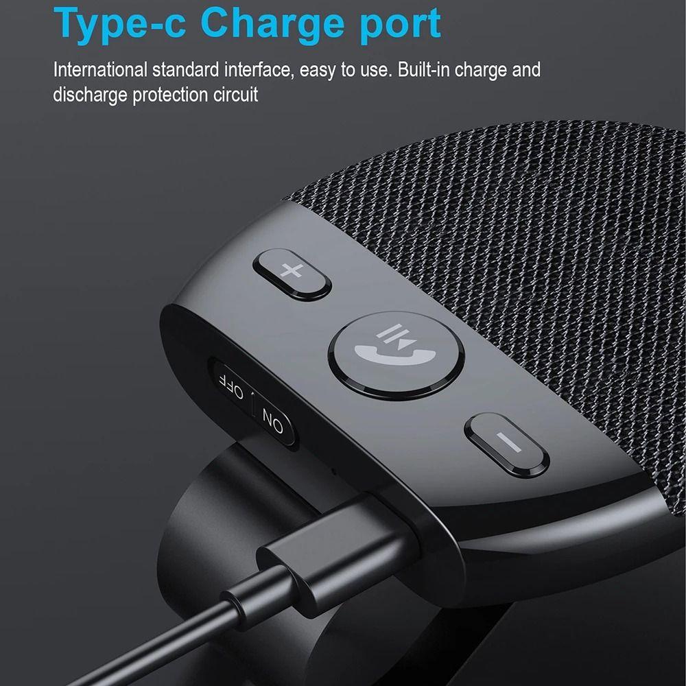 Bluetooth 5.0 Bluetooth Speakerphone High Definition Voice Wireless Car Speaker  Vehicle Use