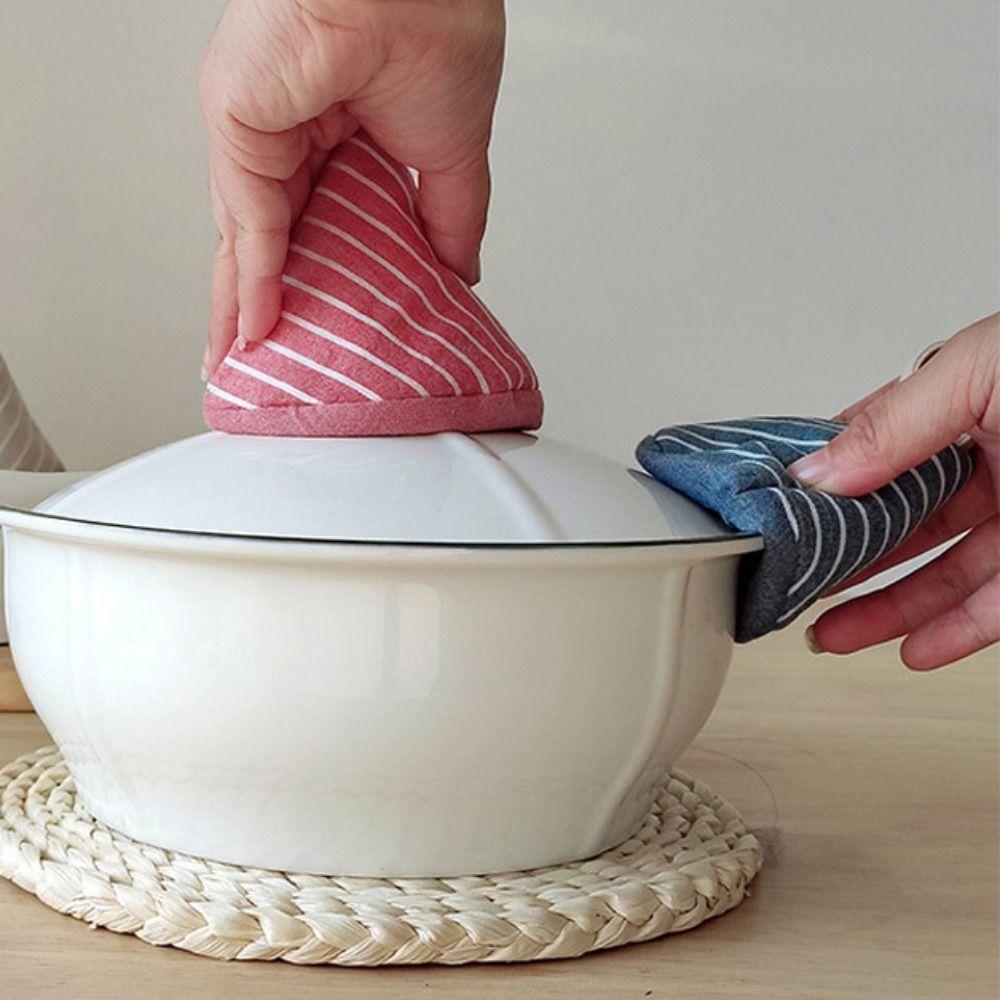 Insulation Anti-Scalding Pot Triangle Hat Cloth Cover Pot Holder Hand Protector Pot Handle  Kitchen